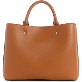 GUESS Schultertasche Meridian II Girlfriend Satchel Cognac