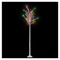 VidaXL Weihnachtsbaum 200 LEDs 2,2 m Mehrfarbig Weide Indoor