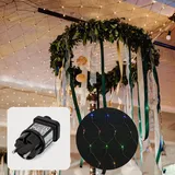 Hellum Lichternetz LED 1,5x1,5 m Mehrfarbig