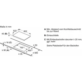 Bosch HBD271FB88, Einbau-Backofen-Set, HBA171BB3 + PKN811BA2E, Einbau-Backofen, Elektro-Kochfeld