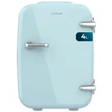 Cecotec Mini-Kühlschrank Bolero MiniCooling 4L Habana Light Blue, 12V-220V Betrieb, Kompatibel Auto und Wohnwagen, Kühl- und Heizfunktion,