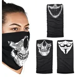 Oxford Multifunktionstuch Masks, Multifunktionstuch "Comfy" 3er Pack, 100 % Polyester Mikrofaser