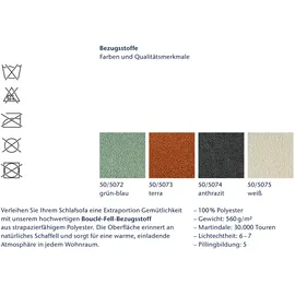 Ell + Ell "Vanja", grau (anthrazit), B:150cm H:85cm T:100cm, Sofas, Schlafsofa
