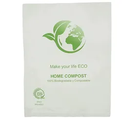 MONOUSO - Flachbeutel Markt Bio Home Compost 23x30,5cm 12,5μm (100 Stück)