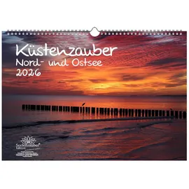 Seelenzauber Küstenzauber Nord- und Ostsee DIN A3 Kalender für 2026 Urlaub Meer Küste - Seelenzauber