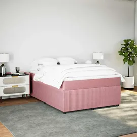 vidaXL Boxspringbett 140 x 200 cm Rosa