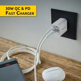 Intenso W30AC, USB-C Power Adapter, USB-Netzteil [USB-C], weiß, 30W (7803012)