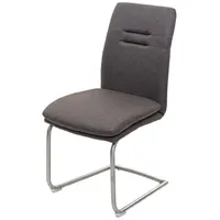 MCW Esszimmerstuhl H70 Grau-Braun Freischwinger