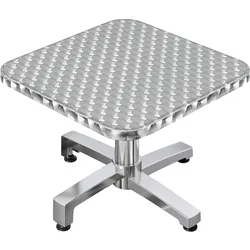 CBC | Bistro Loungetisch | 60x60xH42cm | Edelstahl / Aluminium | Zusatzgewicht | Klappbar