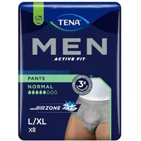 Tena Men Active Fit Pants Normal Höschen Herren Größe L/XL, 8 Stück