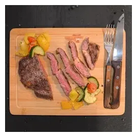 Dune Design DuneDesign Schneidebrett Bambus 30x22 Holzbrett Frühstücksbrett