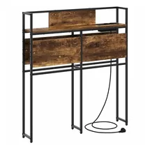 vidaXL Stauraum-Kopfteil mit Regal Räuchereiche 80 cm Holzwerkstoff