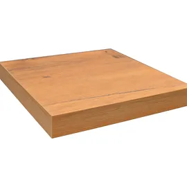 Impuls Küchen Arbeitsplatte IMPULS KÜCHEN "4 cm stark", braun (vintage eiche, nachbildung), B:230cm H:4cm T:60cm, Holzwerkstoff, Tischplatten, in vielen Breiten, passend zu allen Serien, von vier Seiten ummantelt