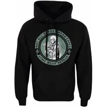 Star Wars Hoodie Mandalorian Wear Beskar Hoodie Baby Yoda Din Djarin schwarz S