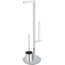 Wenko WC-Bürstengarnitur Polvano Silber/Schwarz (25382100)