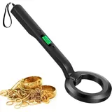 Tragbarer Metalldetektor, Kleiner Metalldetektor mit Ton- und Vibrationsalarm, 360° Handmetalldetektor, Wasserdichter Metallschatzfinder für