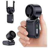nsihing Mini USB-Ventilator Tragbarer Mini-Handventilator,USB-C, leise, mit langer Akkulaufzeit, 5-stufiger Wind, für unterwegs, für Reisen, Büro & Outdoor schwarz