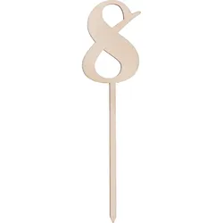 Sallys Cake Topper Zahlen - aus echtem Holz