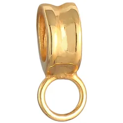 Nenalina Charmträger Basic Anhänger 925er Silber goldfarben Damen 