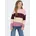 Kogsandy L/S Stripe Pullover Rosa 122/128