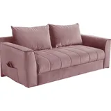Jockenhöfer Schlafsofa Polyester 2-Sitzer Rosa