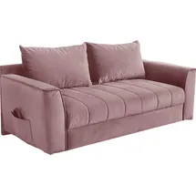 Jockenhöfer Schlafsofa Polyester 2-Sitzer Rosa