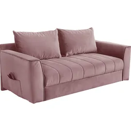 Jockenhöfer Schlafsofa Polyester 2-Sitzer Rosa