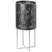 Fink Bodenwindlicht »BACCUS«, (1 St.), Kerzenhalter, Dekoobjekt, schwarz pulverbeschichtet,