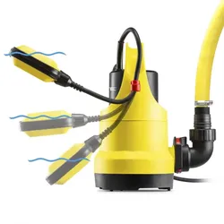 TROTEC Klarwasser-Tauchpumpe TWP 4006 E IPX8 Schutzart, 400 W, 7,5 m Förderhöhe Pumpe Gartenpumpe