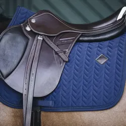 Schabracke fishbone dressage navy WARMBLUT