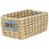 El Puente Aufbewahrungskorb "Blaue Wolke" Kleiner Schrankkorb, Handmade, Handmade blau