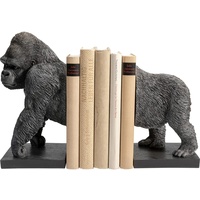 Kare Design Gorilla (2/Set), Zweiteilige Buchstütze, Tierfigur, AFFE, Schwarz Polyresin