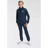 Under Armour Jungen Knit Track Suit, bequemer Jogginganzug, vielseitiger Trainingsanzug Academy / White, YXL