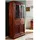 Massivmoebel24 Vitrine Oxford 90 x 44 x 180 cm Braun