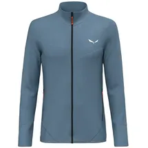 Salewa Puez Waffle Hybrid Polarlite Fleece Mit Durchgehendem Reißverschluss - Java Blue - S