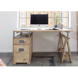 Massivmoebel24 Schreibtisch Mango beige