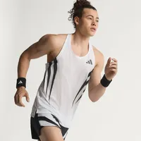 Adidas Adizero Archive Running ärmelloses T-shirt - White -
