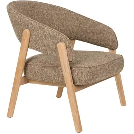 ZUIVER Lounge Chair Bright Polyester 69 x 76 x 71 cm Braun