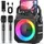 singingmate Karaoke Maschine mit 2 kabellosen Mikrofonen, [Neueste] Karaoke Anlage für Erwachsene und Kinder, tragbare Karaoke Box Bluetooth Lautsprecher, TV-kompatibel, PA Lautsprecher für Party und Geburtstag