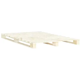vidaXL Palettenbett Massivholz Kiefer 140×200 cm