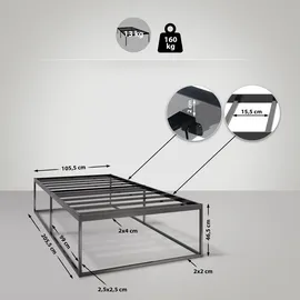 CLP Scala 200 x 100 cm Schwarz