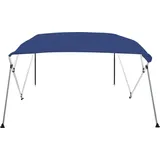 vidaXL 4-Bow Bimini Top Blau 243x180x137 cm