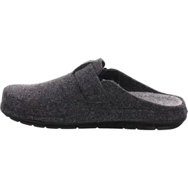 ROHDE Herren Pantoffel aus recyceltem Softfilz Riemen mit Schnalle Rodigo-H 6747, Größe:43 EU, Farbe:Grau - 43