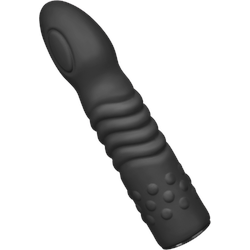 Dildo für Strap-Ons, 16 cm, schwarz