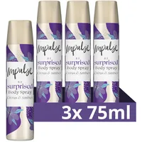 Unilever Impulse Be Surprised Deo & Body Spray 3 x 75 ml