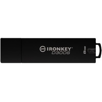 Kingston IronKey D300S 8 GB schwarz USB 3.1