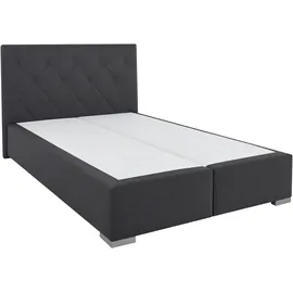 Home Affaire Boxbett HOME AFFAIRE "Tynan", grau (anthrazit), B:154cm L:210cm, Komplettbetten, Boxspringbett, wahlweise mit Bettkasten, in H2, H3 & H4 erhältilich