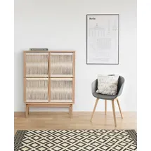 WoodMan Highboard 90 x 122 x 45 cm Braun