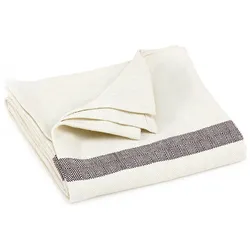 bodhi Baumwoll-Decke mit Fischgrätmuster natur 1 St beige