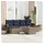 vidaXL Gartensofa-Set 7-tlg. grau Polyrattan